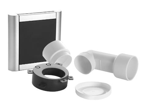 Picture of INLET ALU BLACK WITH INST BOX IN BAG